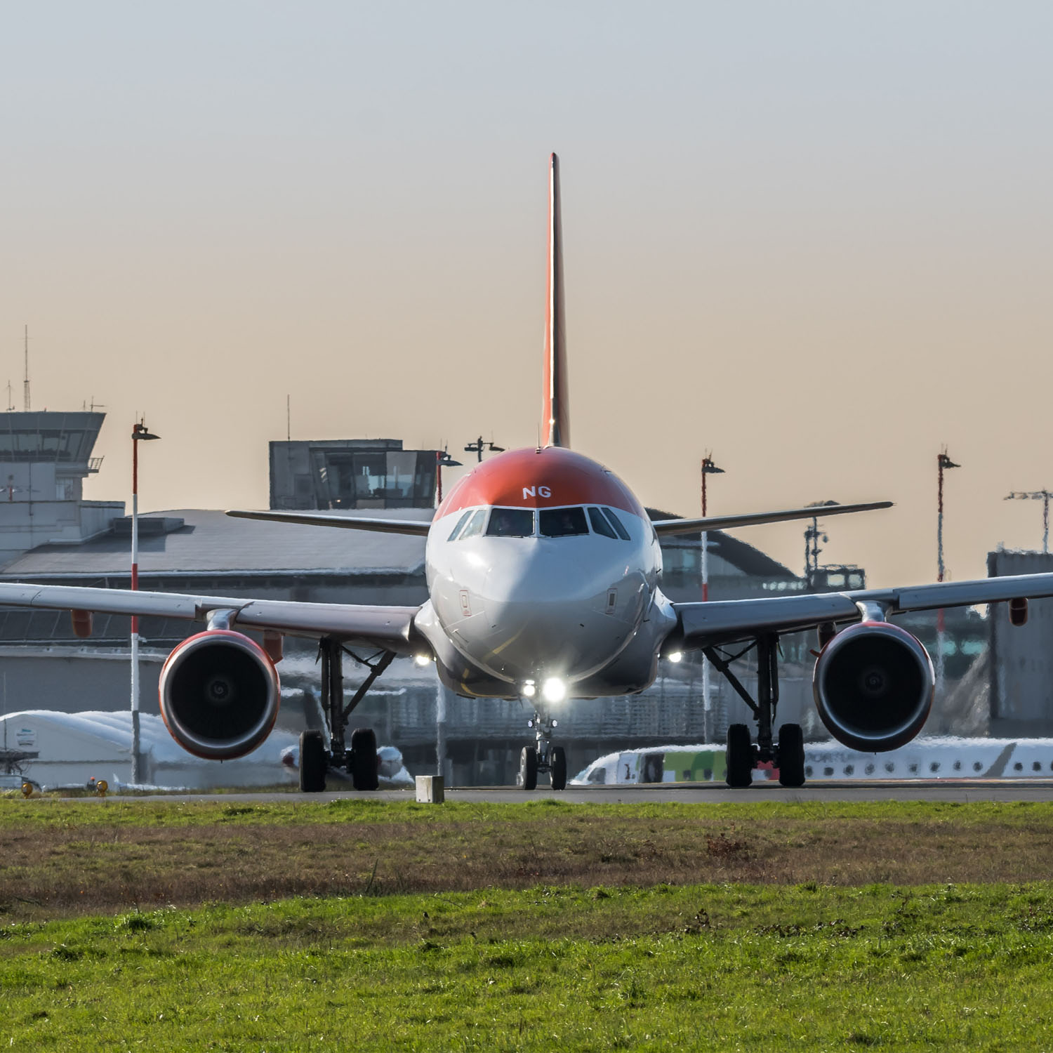 Vue aérienne de l'aéroport Nantes Atlantique (NTE)