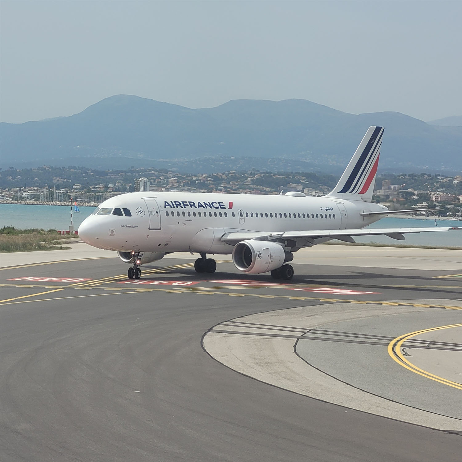 Avion Air France en plein vol